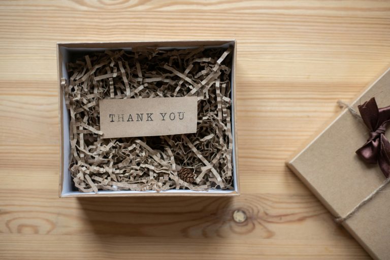 thank you in a box